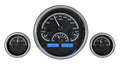 TRIPLE ROUND UNIVERSAL VHX SYSTEM BLACK ALLOY STYLE FACE RED DISPLAY