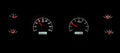 197081 CAMARO VHX SYSTEM SILVER ALLOY STYLE FACE WHITE DISPLAY