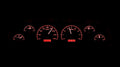 196063 CHEVY PICKUP VHX SYSTEM BLACK ALLOY STYLE FACE RED DISPLAY