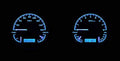 1954 CHEVY TRUCK VHX SYSTEM BLACK ALLOY STYLE FACE BLUE DISPLAY