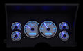 198894 CHEVY PICKUP VHX SYSTEM SILVER ALLOY STYLE FACE BLUE DISPLAY