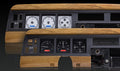 198691 WAGONEER/JTRUCKS VHX SYSTEM SILVER ALLOY STYLE FACE WHITE DISPLAY
