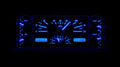 193738 FORD CAR VHX SYSTEM SILVER ALLOY STYLE FACE BLUE DISPLAY