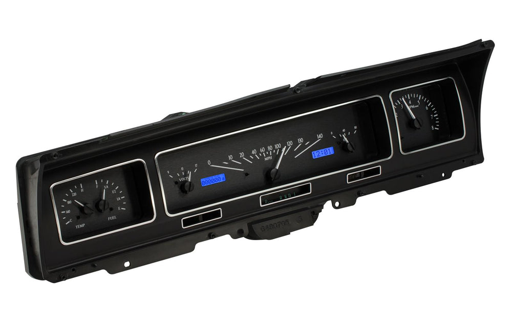1968 IMPALA/CAPRICE VHX SYSTEM SILVER ALLOY STYLE FACE RED DISPLAY