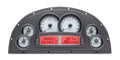 196769 CAMARO MARQUEZ DESIGNS DASH VHX SYSTEM SILVER ALLOY STYLE FACE RED DIS