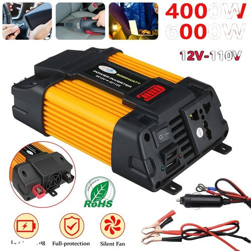 1000 WATT 12V INVERTER W/ GFCI- LP