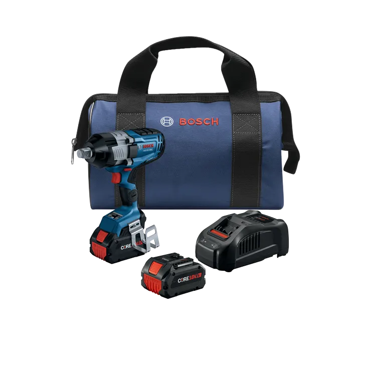 18V PROFACTOR BRUSHLESS 3/4IN SQUARE DRIVE IMPACT WRENCH W/ 2 8.0AH