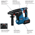 18V BRUSHLESS 1IN SDSPLUS ROTARY HAMMER W/ 2 8.0 AH CORE COMPACT BATTERY