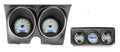 1967 CAMARO W/ CONSOLE GAUGES VHX SYSTEM SILVER ALLOY STYLE FACE BLUE DISPLAY