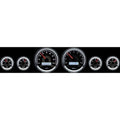6PIECE ROUND UNIVERSAL VHX SYSTEM BLACK ALLOY STYLE FACE WHITE DISPLAY