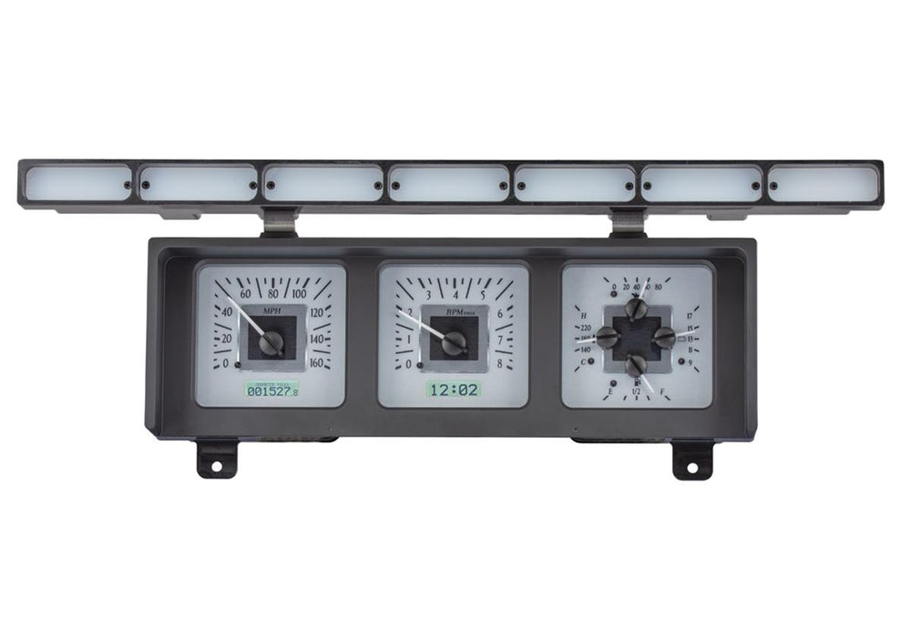 198086 FORD PICKUP VHX SYSTEM SILVER ALLOY STYLE FACE WHITE DISPLAY