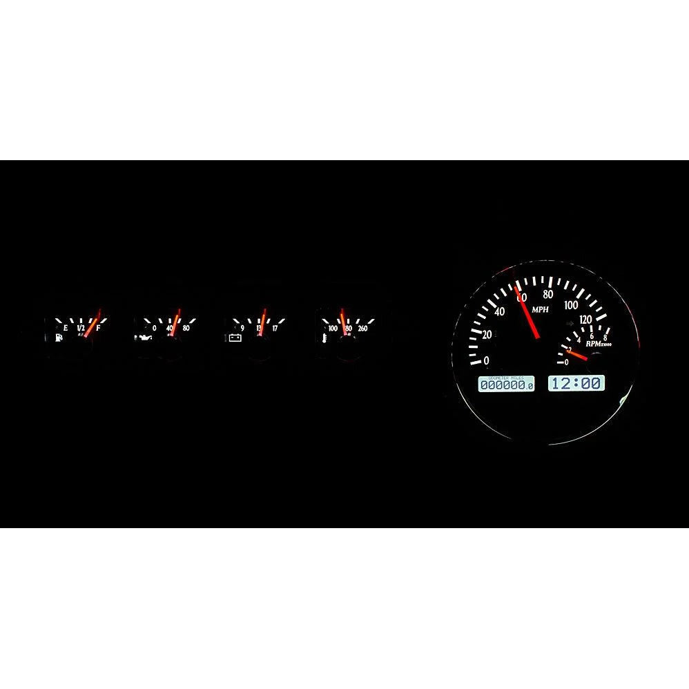 194248 FORD CAR VHX SYSTEM SILVER ALLOY STYLE FACE RED DISPLAY
