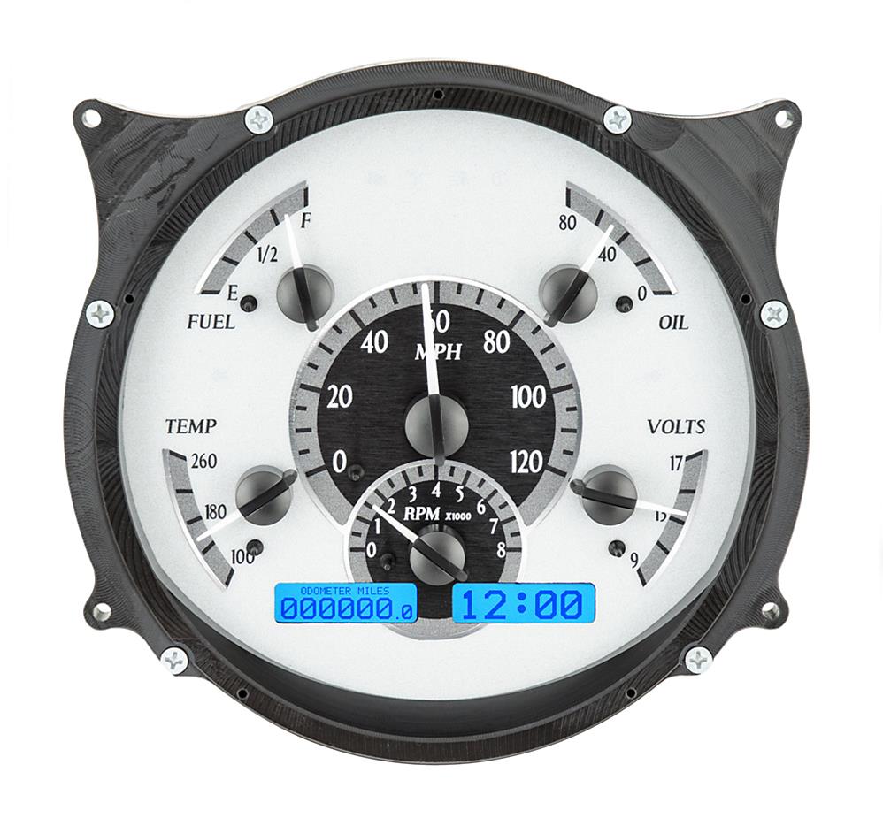196166 FORD PICKUP VHX SYSTEM SILVER ALLOY STYLE FACE BLUE DISPLAY