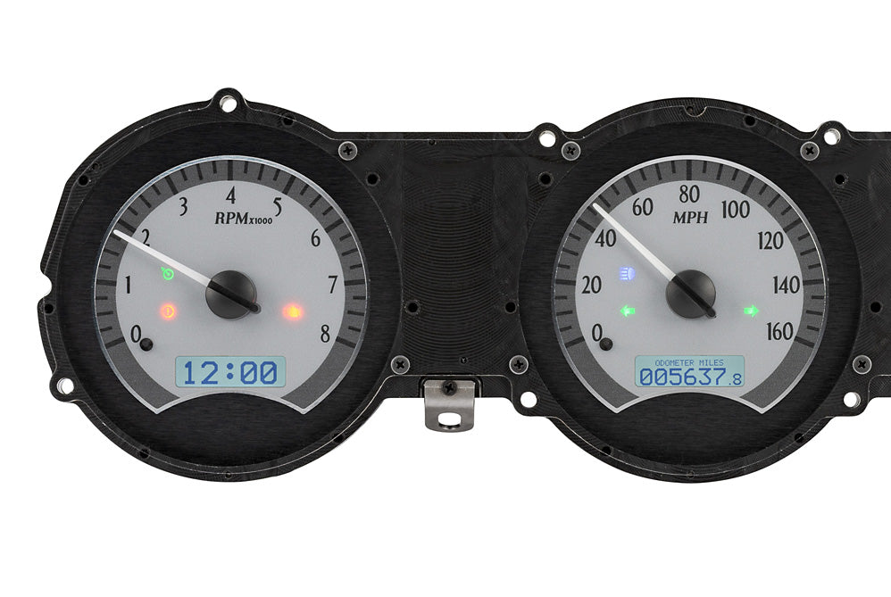 196263 FORD FAIRLANE VHX SYSTEM SILVER ALLOY STYLE FACE WHITE DISPLAY