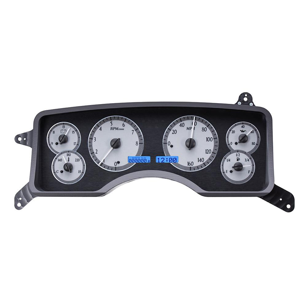 199093 MUSTANG VHX SYSTEM SILVER ALLOY STYLE FACE BLUE DISPLAY
