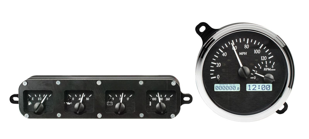 194248 FORD CAR VHX SYSTEM BLACK ALLOY STYLE FACE WHITE DISPLAY