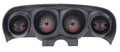 196970 MUSTANG VHX SYSTEM CARBON FIBER STYLE FACE RED DISPLAY