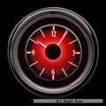 196970 MUSTANG VHX SYSTEM CARBON FIBER STYLE FACE RED DISPLAY