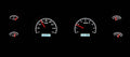 197081 CAMARO VHX SYSTEM BLACK ALLOY STYLE FACE WHITE DISPLAY