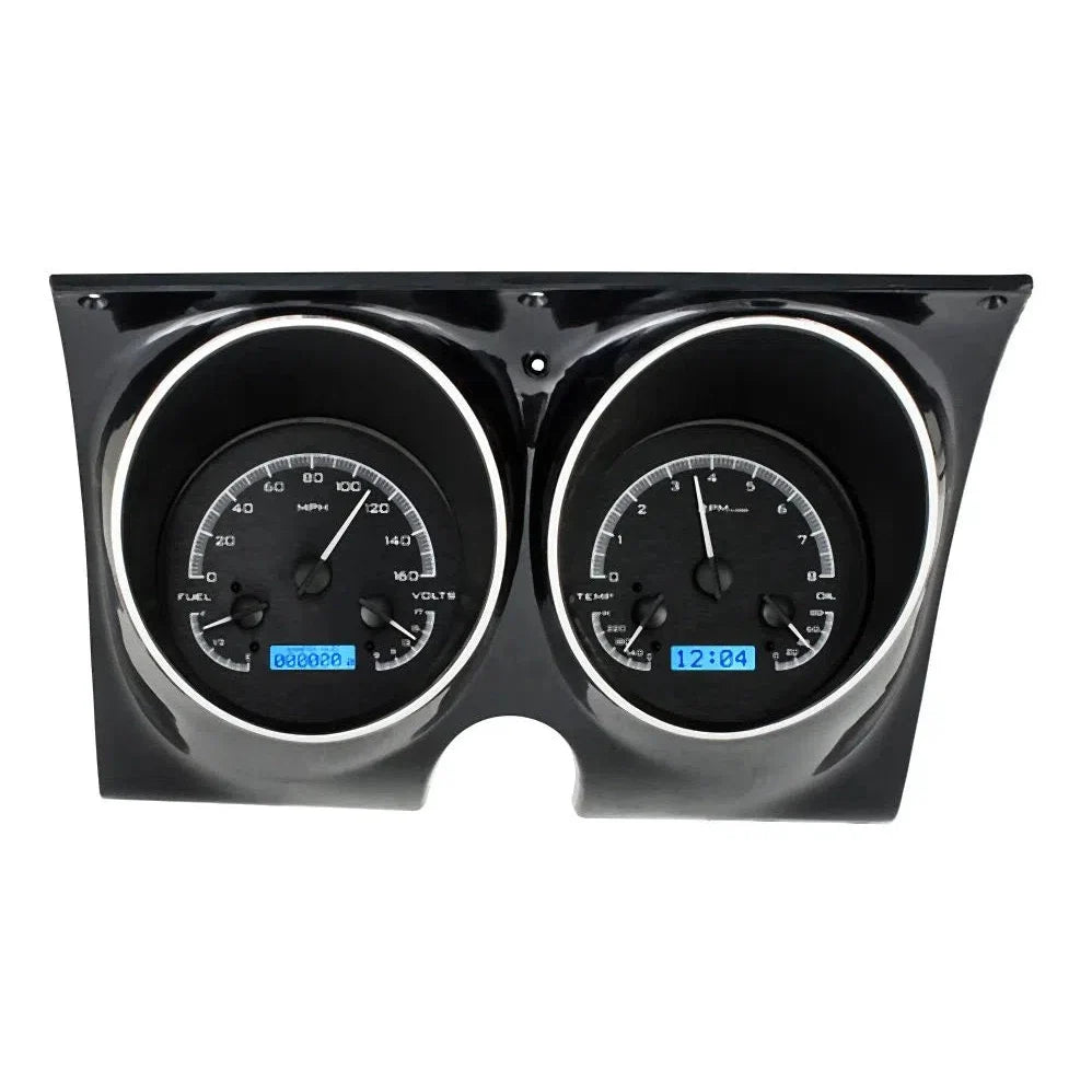 196768 CAMARO/FIREBIRD VHX SYSTEM SILVER ALLOY STYLE FACE RED DISPLAY