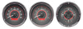 TRIPLE ROUND UNIVERSAL VHX SYSTEM BLACK ALLOY STYLE FACE WHITE DISPLAY
