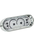 ROUNDED RECTANGLE VHX SYSTEM SILVER ALLOY STYLE FACE WHITE DISPLAY