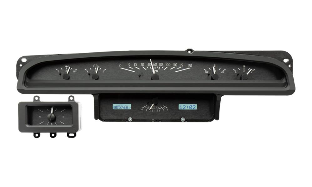 197071 FORD TORINO VHX SYSTEM BLACK ALLOY STYLE FACE WHITE DISPLAY