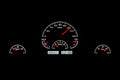 TRIPLE ROUND UNIVERSAL VHX SYSTEM BLACK ALLOY STYLE FACE WHITE DISPLAY