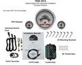 TRIPLE ROUND UNIVERSAL VHX SYSTEM BLACK ALLOY STYLE FACE WHITE DISPLAY