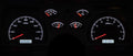 199092 CAMARO VHX SYSTEM BLACK ALLOY STYLE FACE WHITE DISPLAY