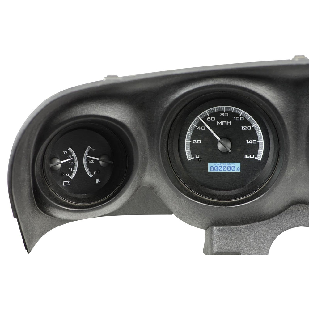 196970 MUSTANG VHX SYSTEM BLACK ALLOY STYLE FACE WHITE DISPLAY
