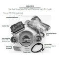 TRIPLE ROUND UNIVERSAL VHX SYSTEM CARBON FIBER STYLE FACE RED DISPLAY