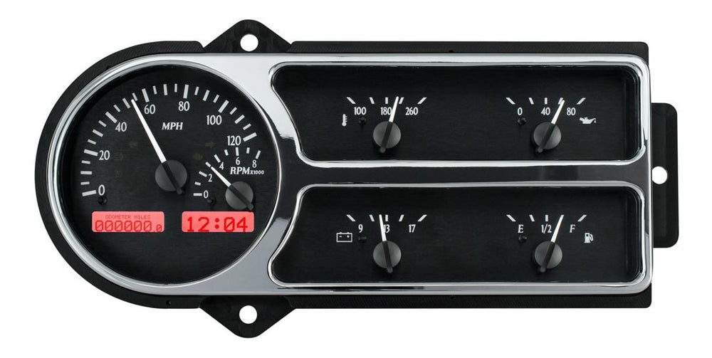 194850 FORD TRUCK VHX SYSTEM BLACK ALLOY STYLE FACE RED DISPLAY