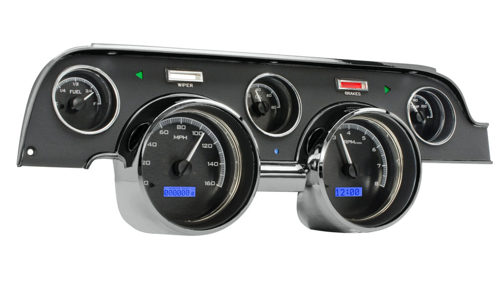 196768 MUSTANG VHX SYSTEM SILVER ALLOY STYLE FACE RED DISPLAY