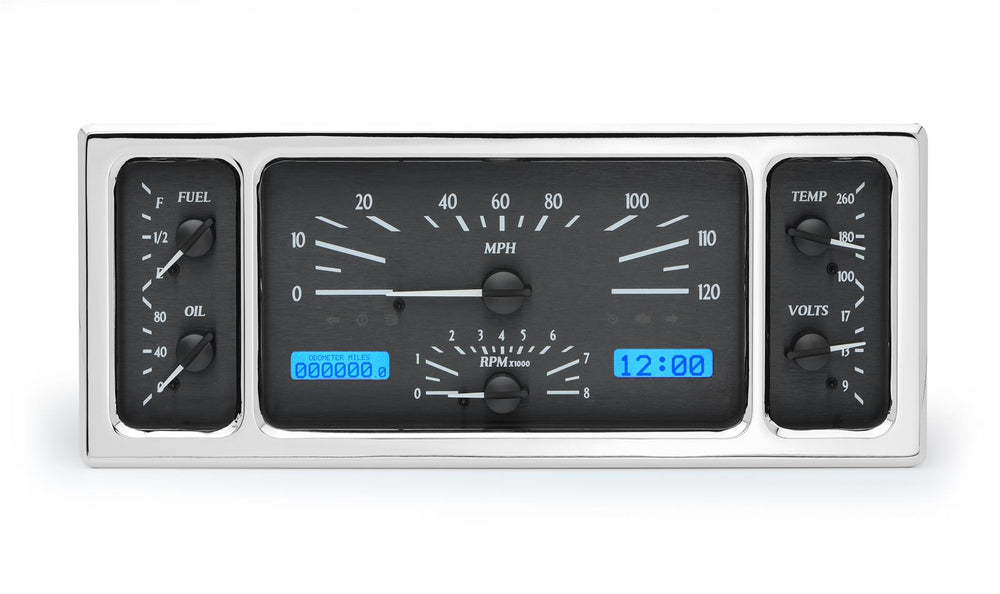 193536 1939 FORD CAR VHX SYSTEM BLACK ALLOY STYLE FACE BLUE DISPLAY