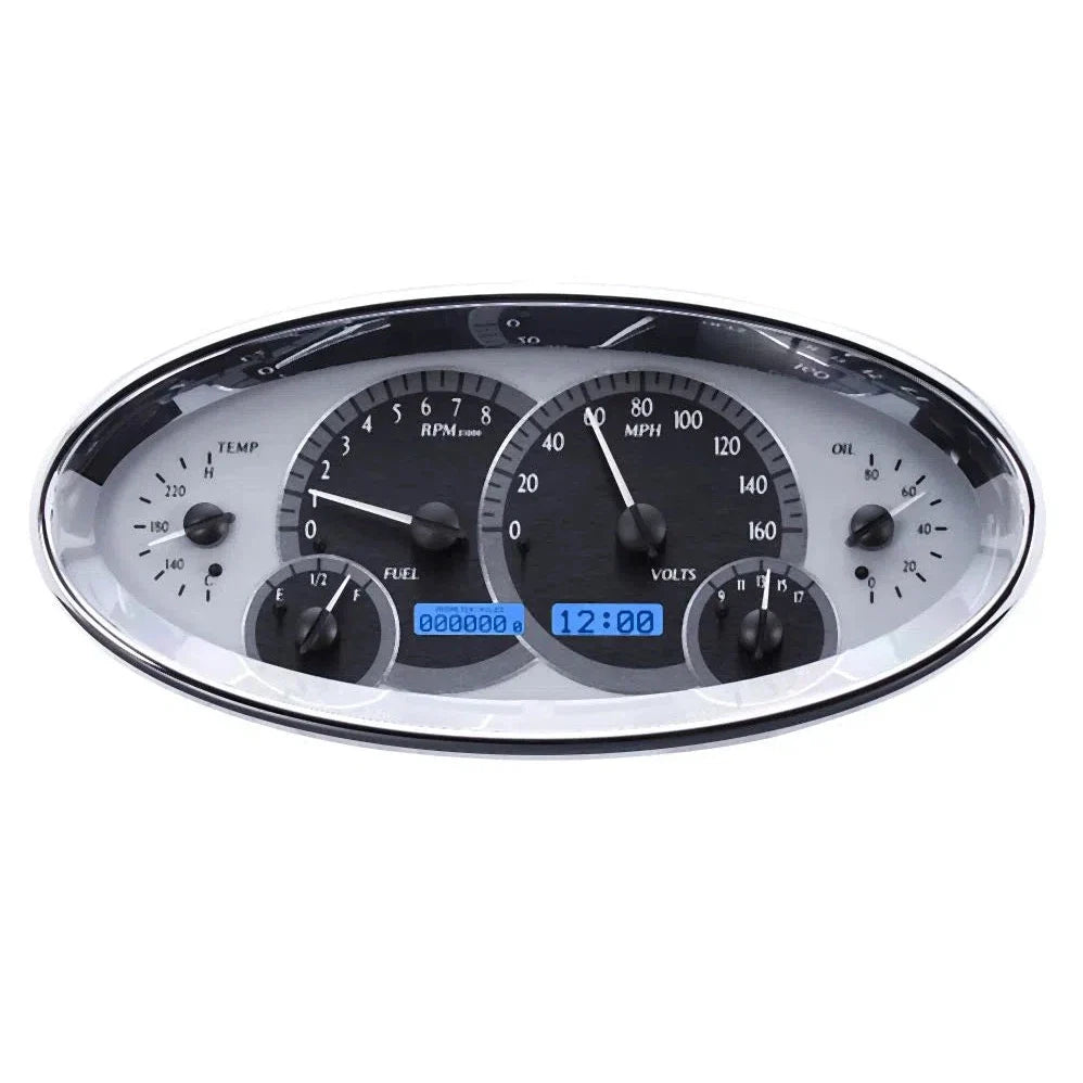 UNIVERSAL OVAL VHX SYSTEM BLACK ALLOY STYLE FACE RED DISPLAY