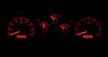 198289 CAMARO VHX SYSTEM CARBON FIBER STYLE FACE RED DISPLAY