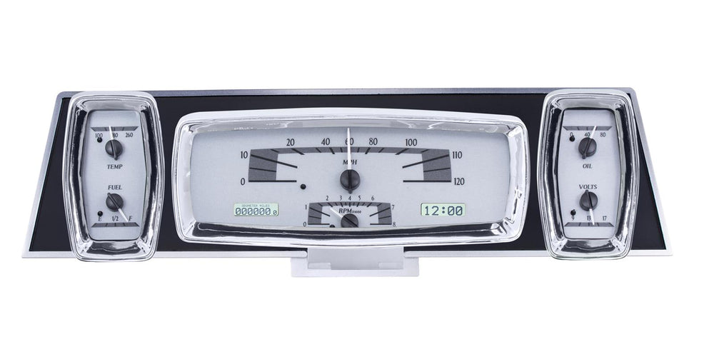 196163 LINCOLN CONTINENTAL VHX SYSTEM SILVER ALLOY STYLE FACE WHITE DISPLAY