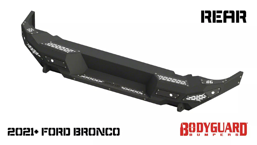 21C BRONCO FREEDOM SERIES REAR BUMPER TEXTURED BLACK