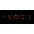 197072 CHEVELLE/ EL CAMINO VHX SYSTEM BLACK ALLOY STYLE FACE RED DISPLAY