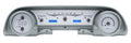 196364 FORD GALAXIE VHX SYSTEM SILVER ALLOY STYLE FACE BLUE DISPLAY