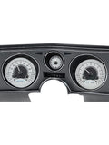 1969 CHEVELLE/ EL CAMINO VHX SYSTEM ANALOG CLOCK SILVER ALLOY STYLE FACE WHITE