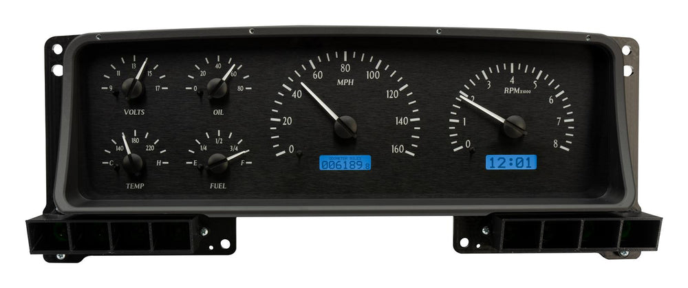 198791 FORD PICKUP VHX SYSTEM BLACK ALLOY STYLE FACE WHITE DISPLAY