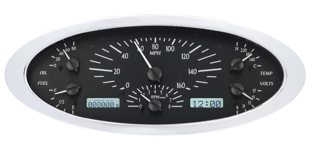 1932 FORD CAR VHX SYSTEM BLACK ALLOY STYLE FACE BLUE DISPLAY