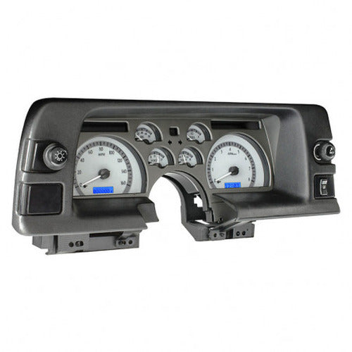 199092 CAMARO VHX SYSTEM SILVER ALLOY STYLE FACE BLUE DISPLAY