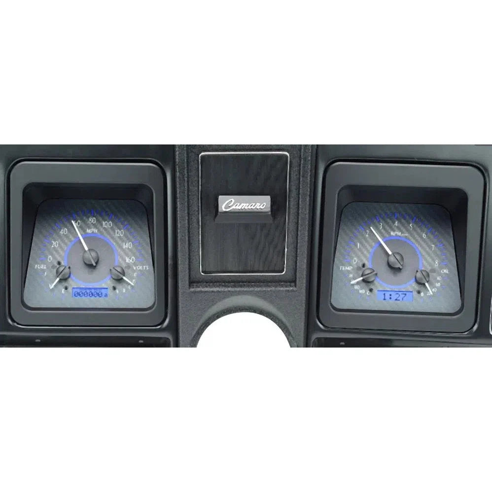 1969 CAMARO VHX SYSTEM CARBON FIBER STYLE FACE RED DISPLAY
