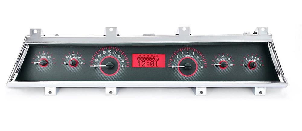 196667 CHEVELLE VHX SYSTEM CARBON FIBER STYLE FACE RED DISPLAY