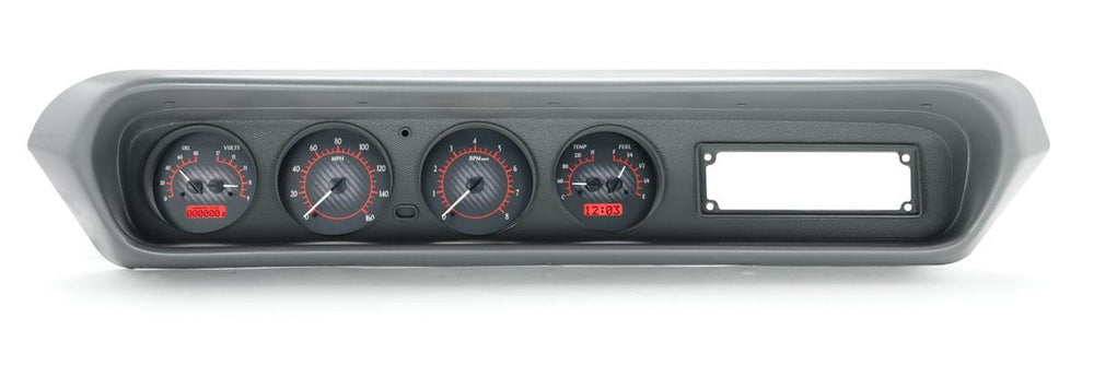 196467 PONTIAC GTO VHX SYSTEM CARBON FIBER STYLE FACE RED DISPLAY