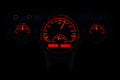 1957 CHEVY CAR VHX SYSTEM BLACK ALLOY STYLE FACE RED DISPLAY