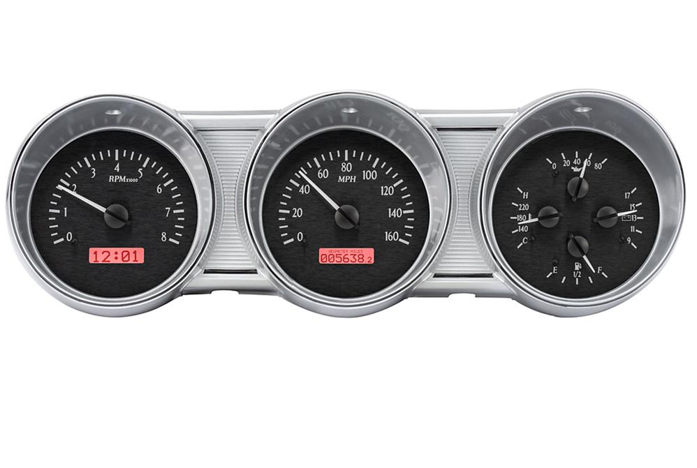 196263 FORD FAIRLANE VHX SYSTEM BLACK ALLOY STYLE FACE RED DISPLAY